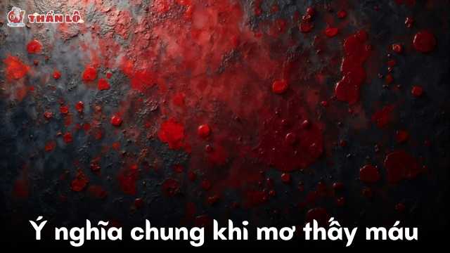 Ý nghĩa chung khi mơ thấy máu Ý nghĩa chung khi mơ thấy máu